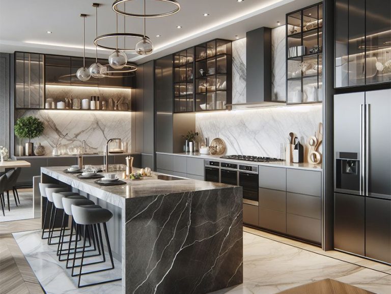 Acrylic Laminate Kitchen Cabinets