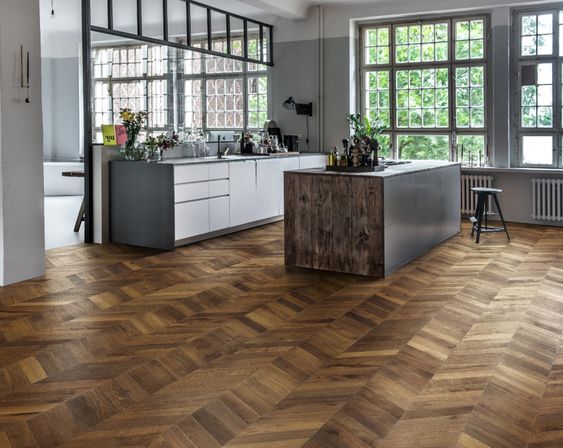 Chevron Wood Floor