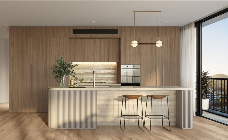 Modern Flat Panel Kitchen Cabinets