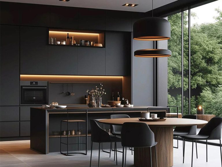 One Wall MDF Kitchen Cabinets