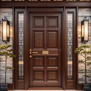 Solid Wood Front Doors No Glass