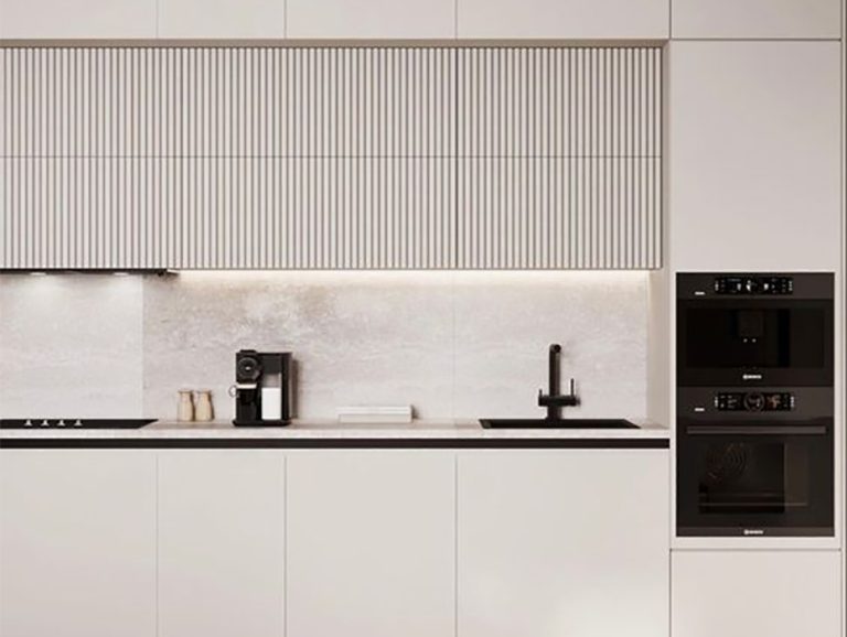 White PVC Kitchen Cabinets