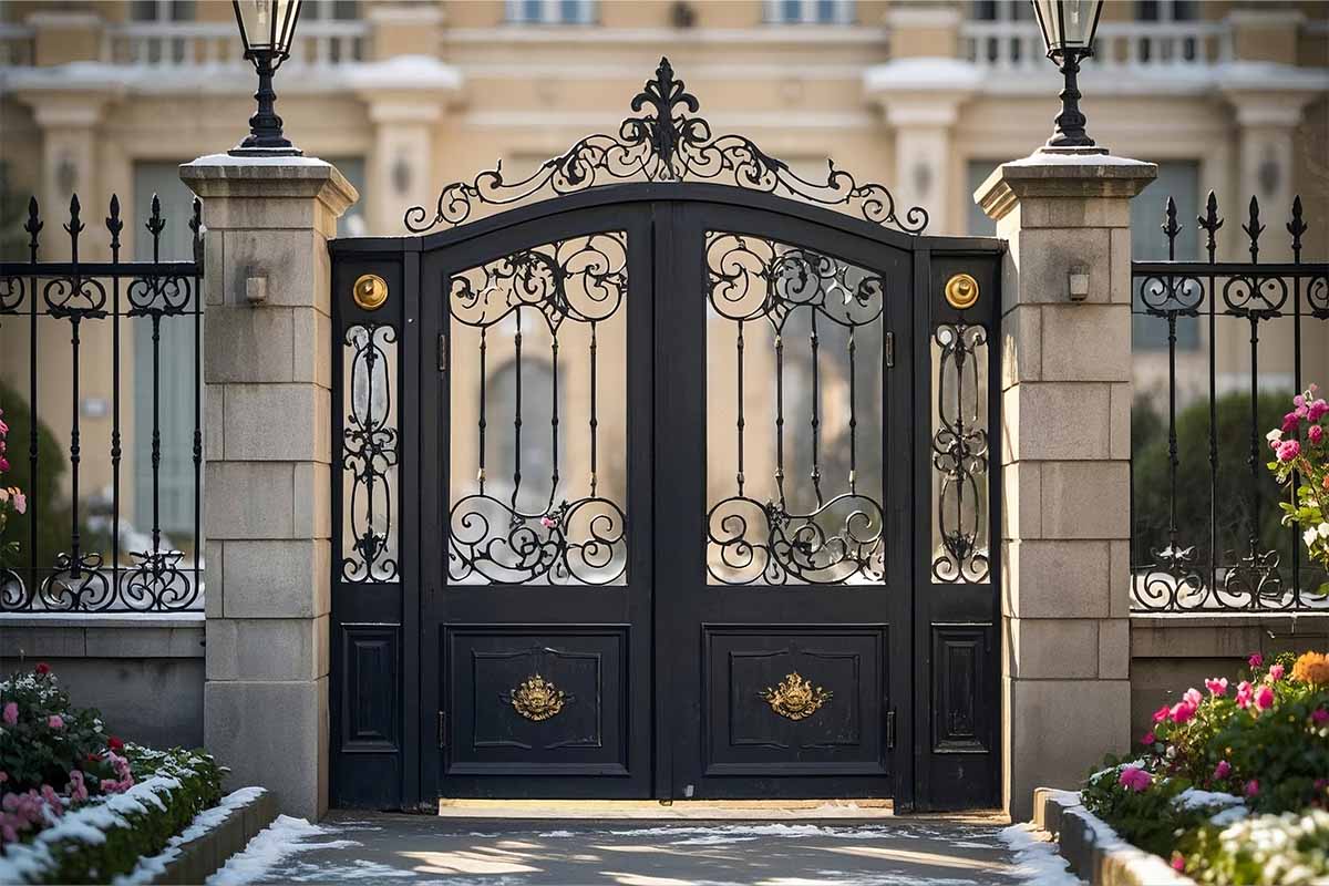 Black French Doors