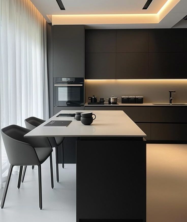 Black And White Kitchen Cabinets