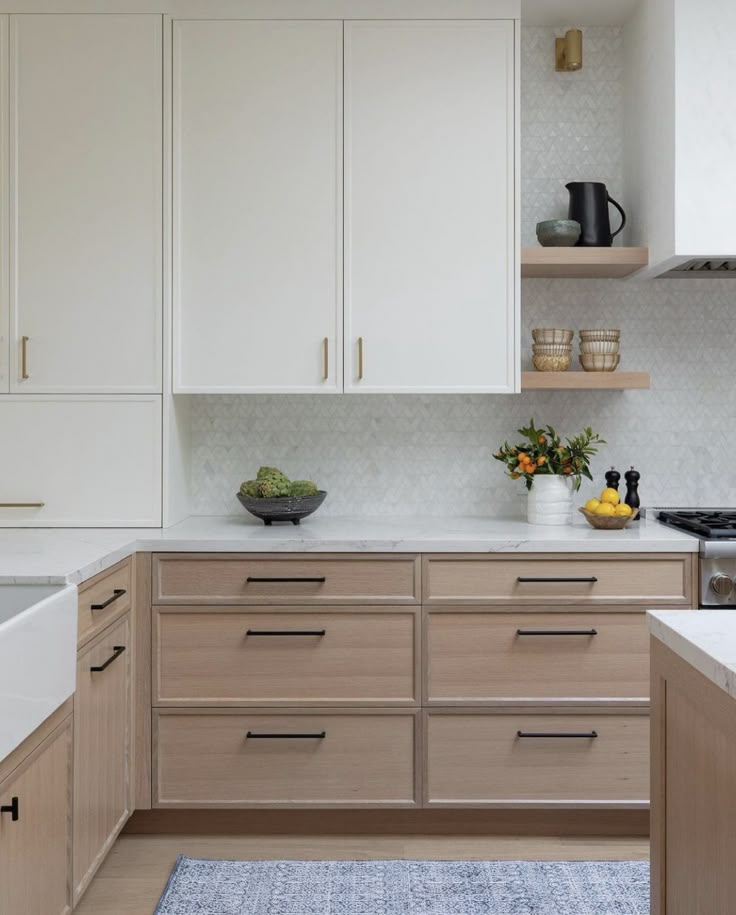 White Oak Shaker Cabinets
