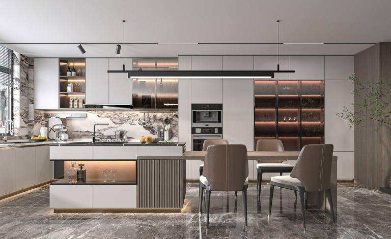 Modern MDF Kitchen Cabinets