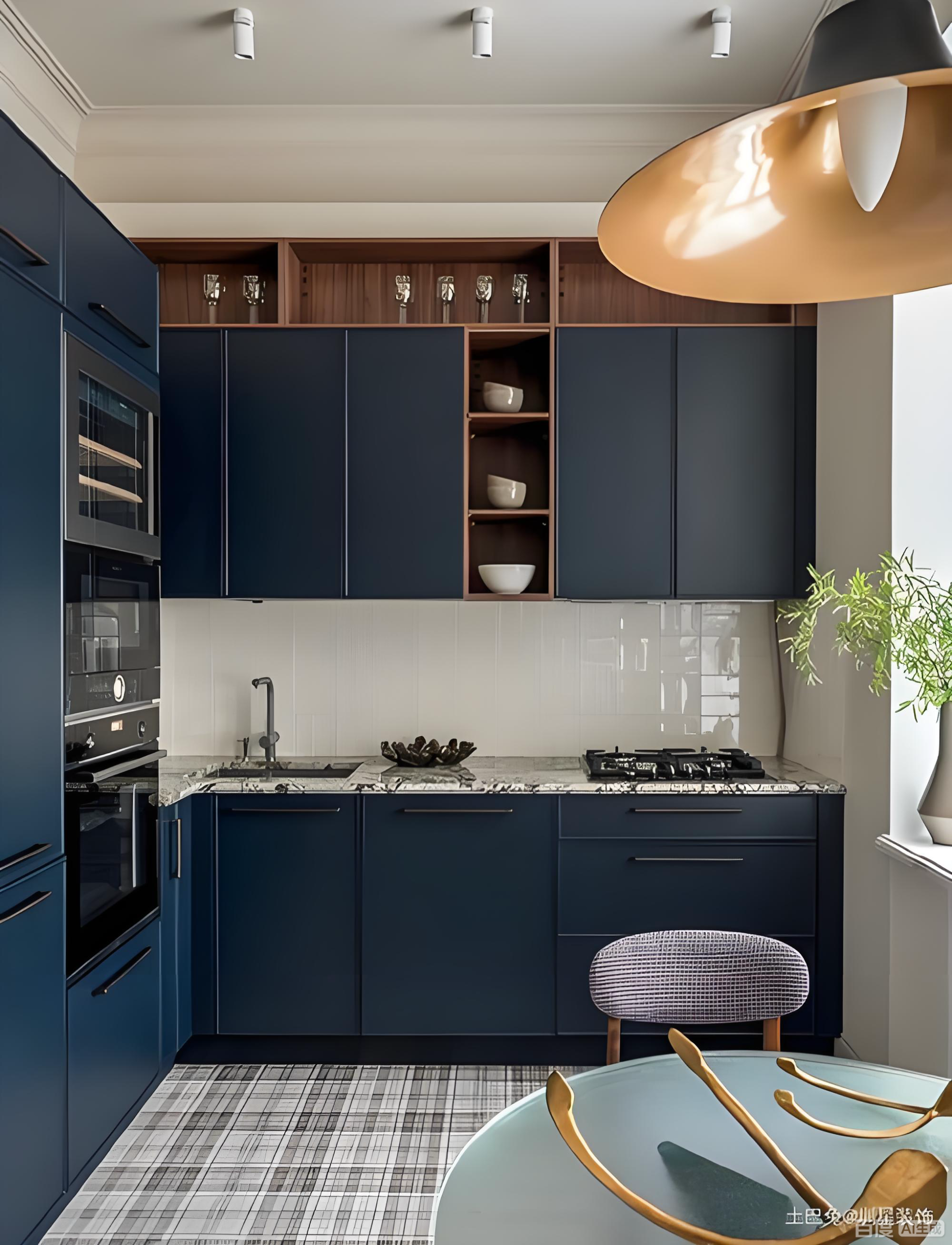 Navy Blue Kitchen Cabinets
