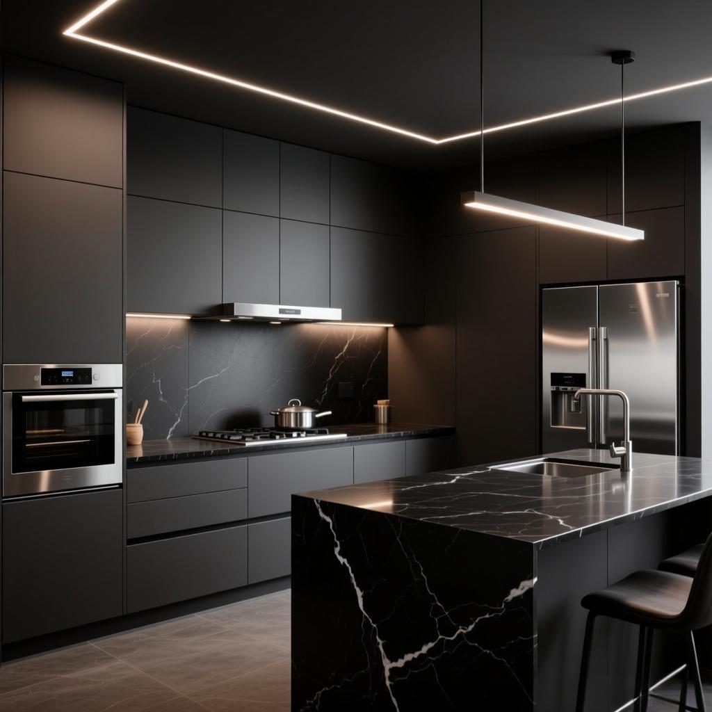 Painting Kitchen Cabinets Black