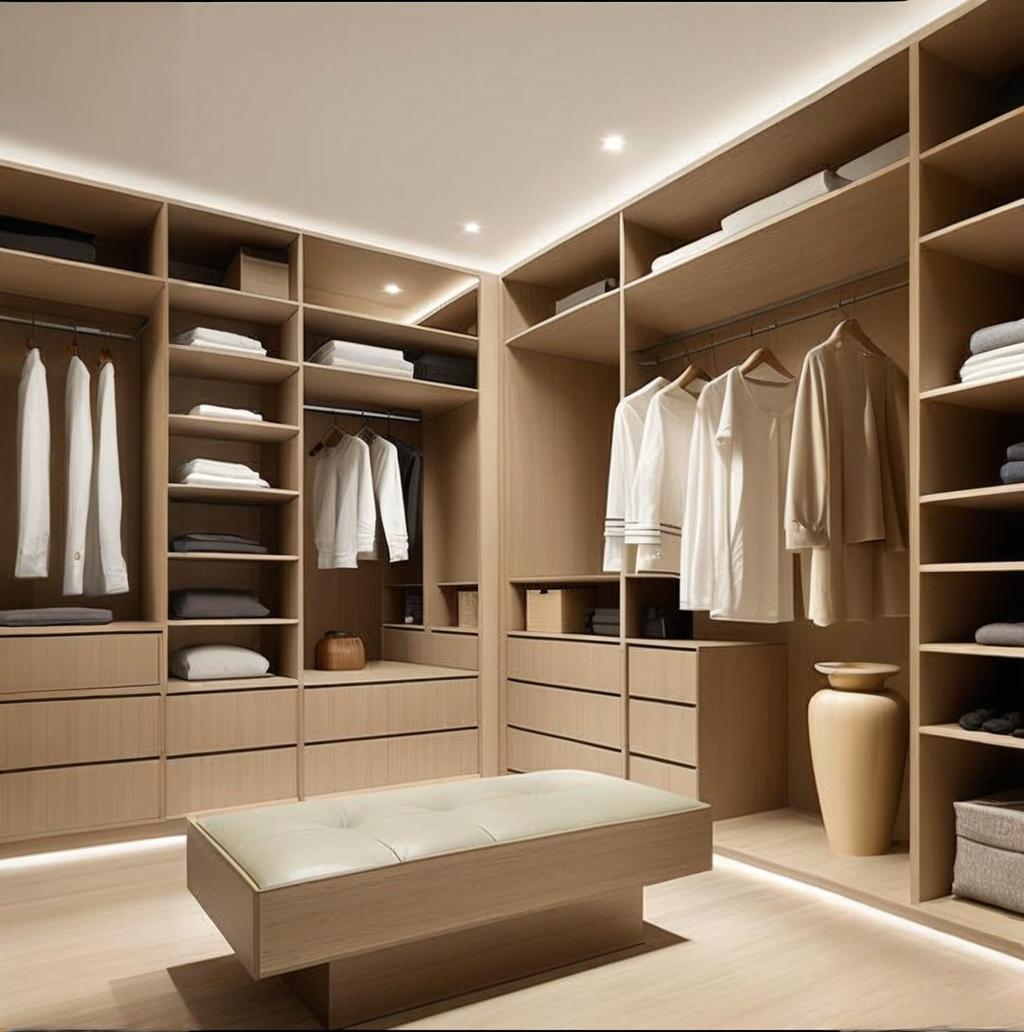 Modern Corner L Shape Walk In Closets