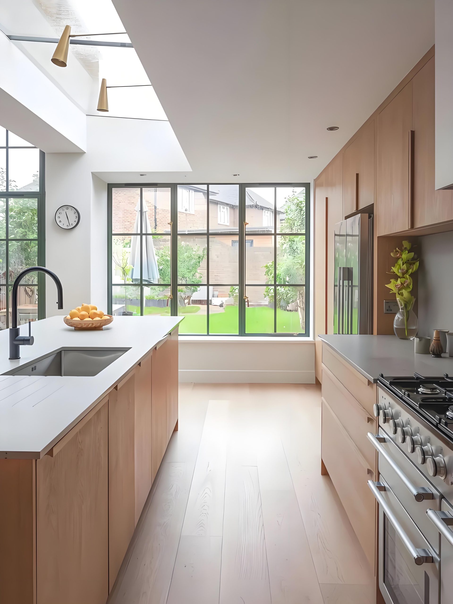 white oak kitchen